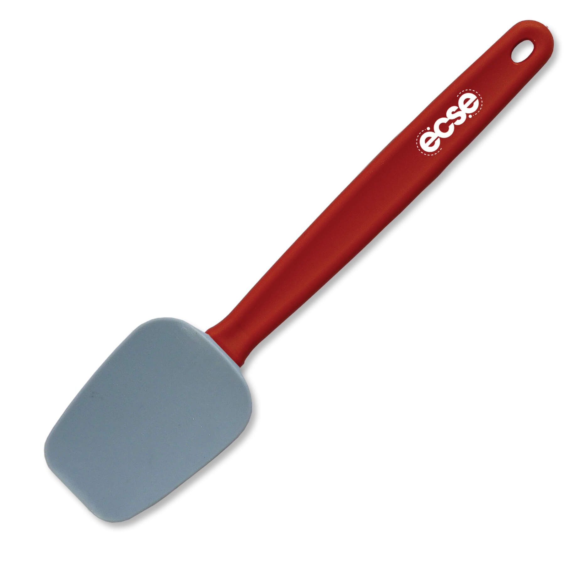 Red Handle - Gray Spoon